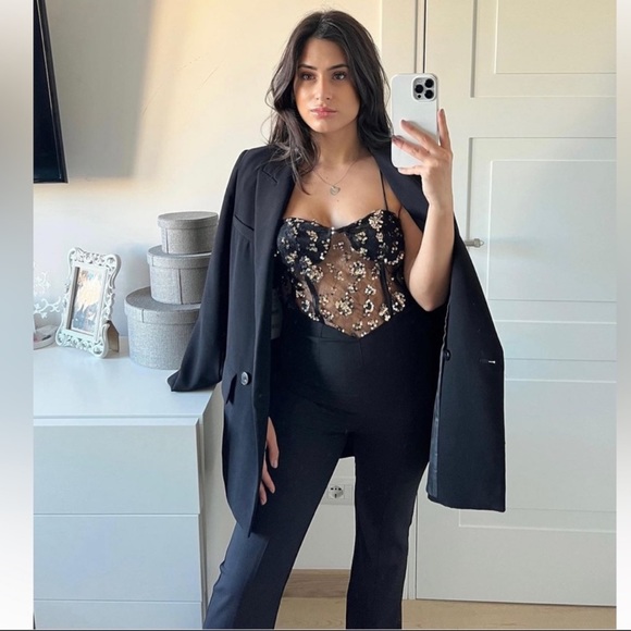 Zara Sequin Jumpsuit - Picture 2 of 7